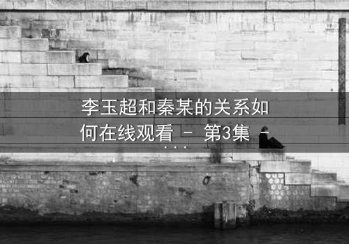 李玉超和秦某的关系如何在线观看 - 第3集 - 揭开他们之间隐藏的真相!